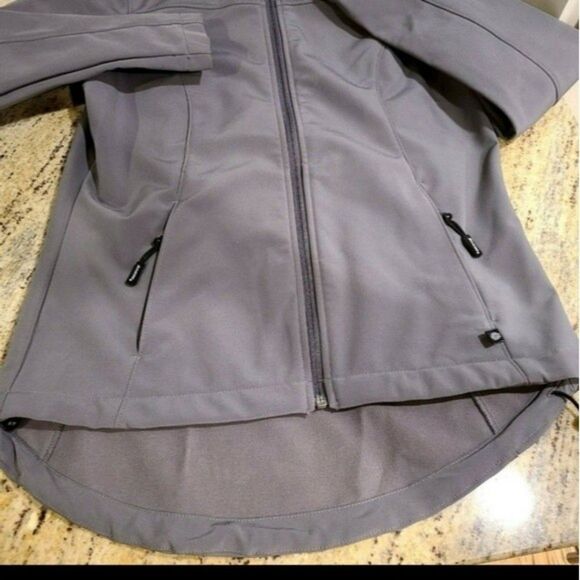 Dickies Jacket grey black zip front shell small womens performance coat lady - Picture 16 of 16